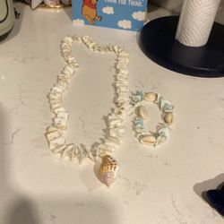 Real Shell Bracelet And Necklace 