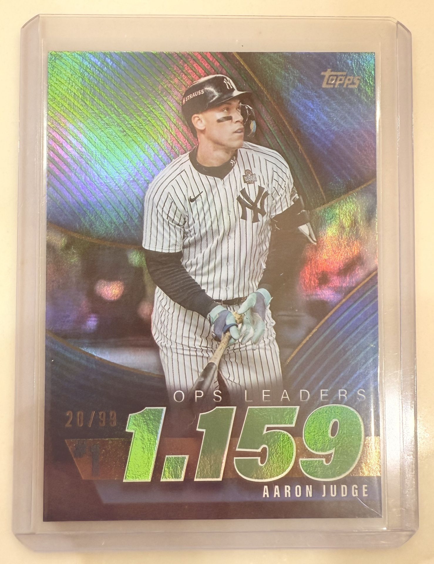 2025 Topps Series 2 - Ops Best Aaron Judge #OPS-1 Green Foil /99