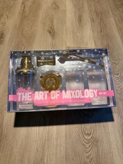 NEW The Art of Mixology 6-Piece Cocktail Shaker & Glass Set – Sealed