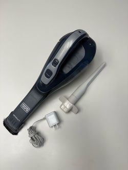 The BLACK+DECKER HLVA315J (Type 1) is a 10.8V cordless Dustbuster handheld vacuum designed for quick spot-cleaning around the house and car. Like new