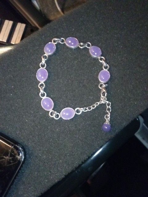 A Beautiful Amethyst 925 Bracelet $40