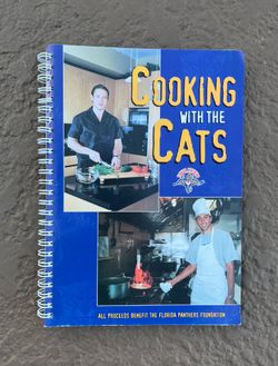 Rare vintage Florida Panthers Cooking with the Cats cookbook