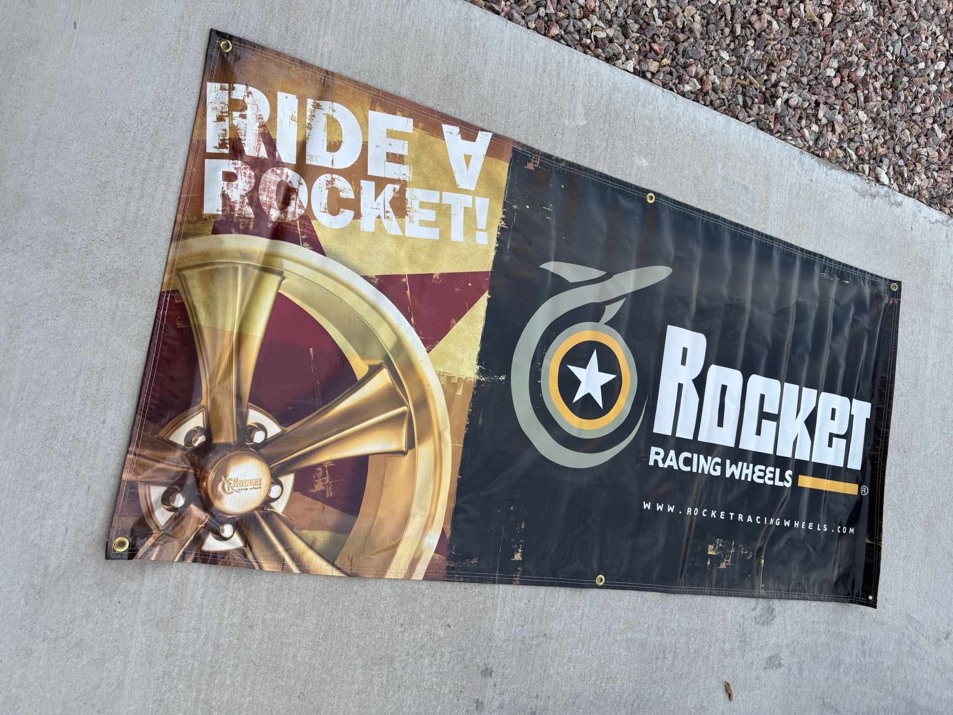 Rocket Racing Wheels Banner
