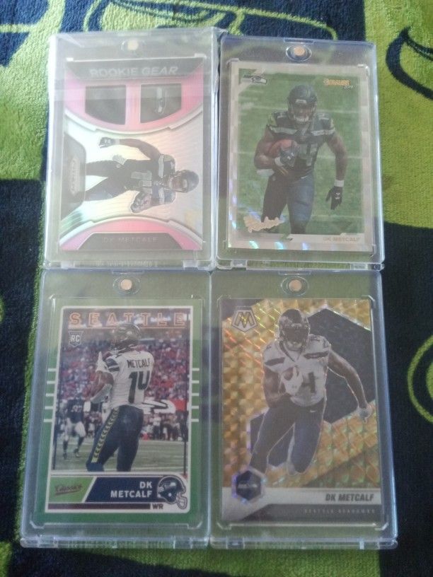 4 Card DK Metcalf Lot.