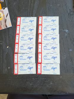 1987 Dodgers Ticket Stubs