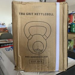 Tru Grit Fitness 30 lb Cast Iron Kettlebell Weight