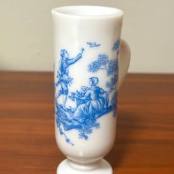 Vintage Collectible Avon Demitasse Milk Glass Footed Cup Mug