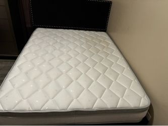Queen mattress and headboard