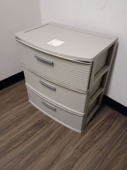 Brightroomâ„¢: Plastic Storage Drawers, 24"HX21.5"LX15"W, 3 Drawer Wide Tower