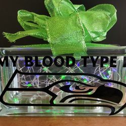 Seahawks Glass Decor 
