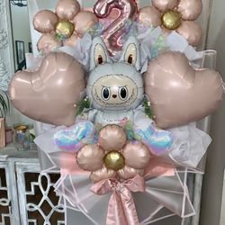 Labubu Balloon Bouquet