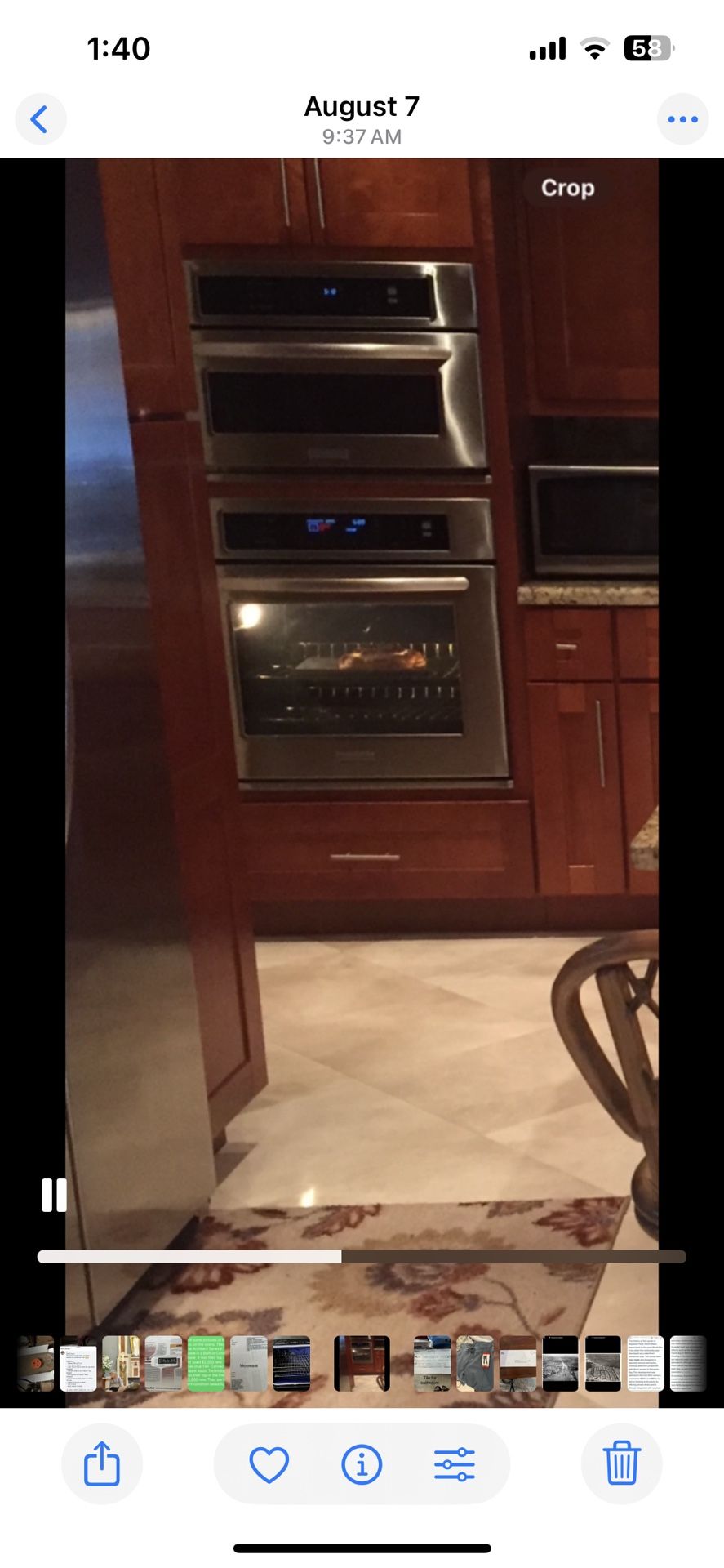 Built In KitchenAid Convection/Microwave & Convection Ovens