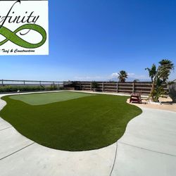 Synthetic Turf And Concrete