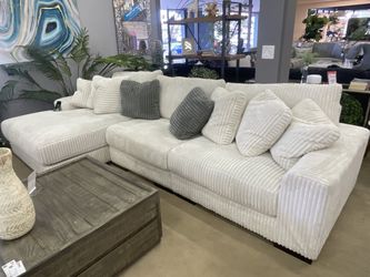 Corduroy 3-piece Chaise Sectional