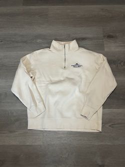Summer Fridays Cream Quarter Zip Sweatshirt