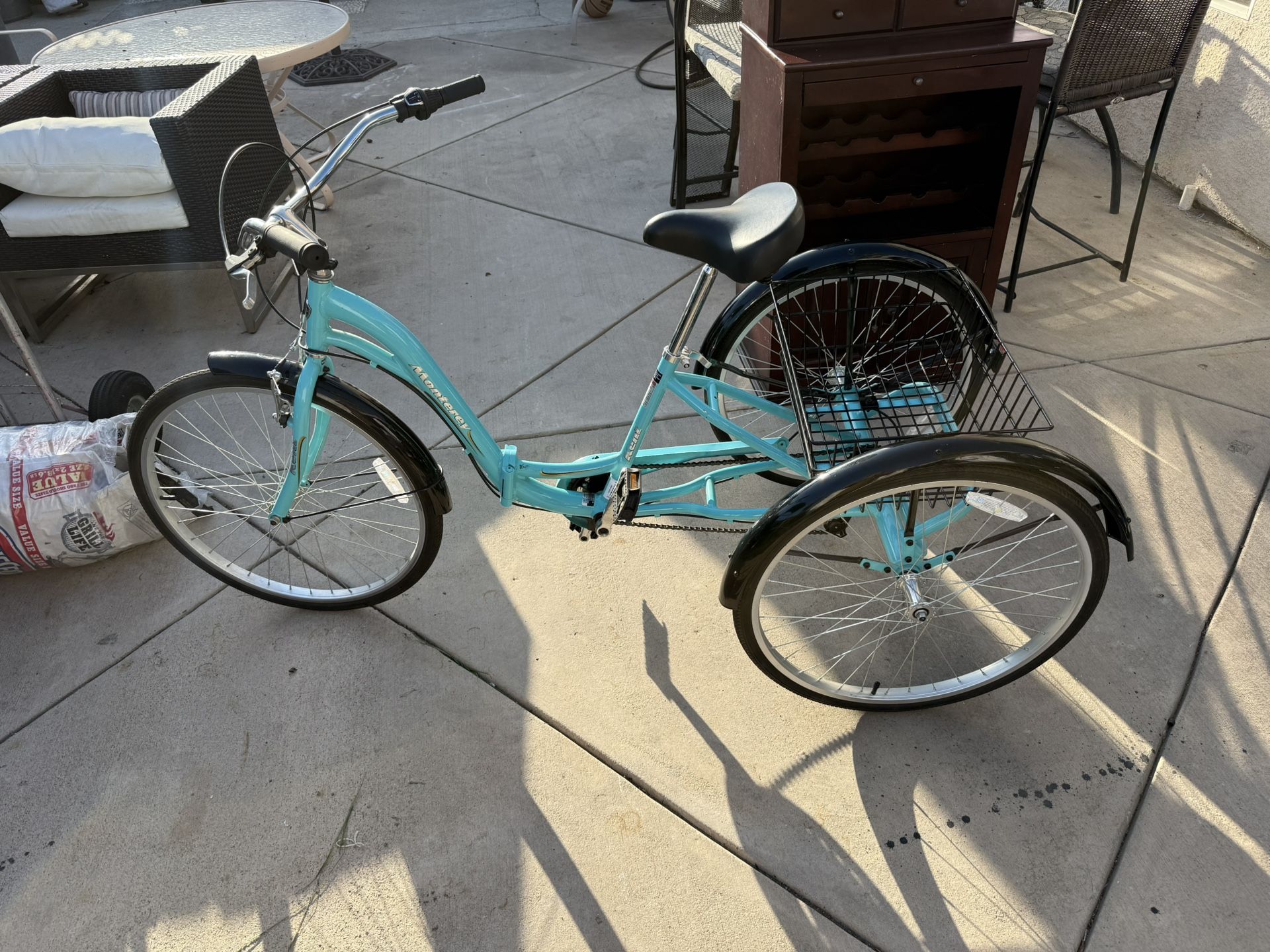 26" Kent Bicycles Monterey 7-Speed Folding Tricycle Bike