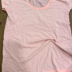 Lululemon Light Pink Shirt Size Small/medium 