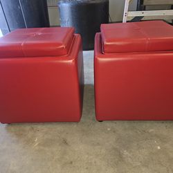 Ottoman Tray Table/Storage Set