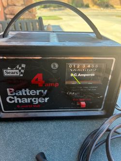 Sears four amp heavy duty battery six and 12 V for lead acid batteries