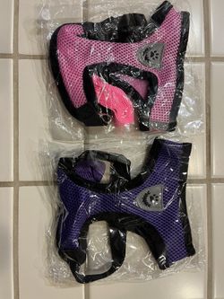 Dog Puppy Mesh Harness, Soft Breathable - Paw Design - 10 Colors - XS, S, M, L