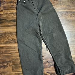 Half Denim Half Sweatpants Balenciaga Baggy Jeans  *STEALL*