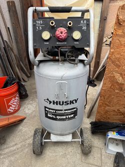 Husky air compressor 165psi 20 gallon
