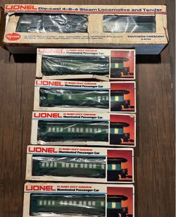 Lionel 6-8702 Southern Crescent O/O27 Gauge Steam Train w/ NEW 5-Car Set & Boxes