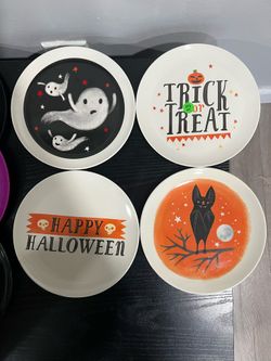 Halloween Plates 
