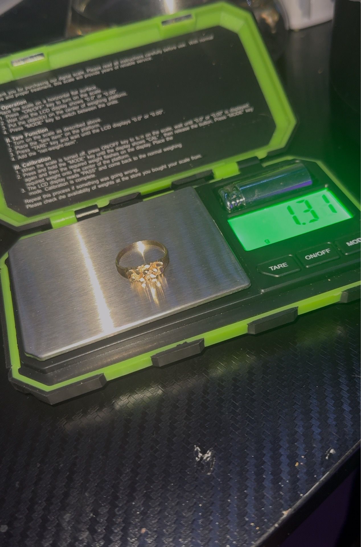 Women’s gold nugget ring 10k size around 8