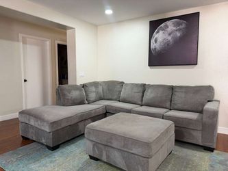 Gray modern sectional- free delivery