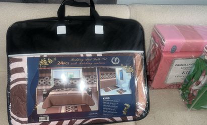 King Size Bedding Set Of 24