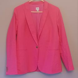 J. Crew Pink one button blazer...$99 New...hardly worn