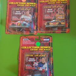1:64 Diecast Nascar Collectors series Jimmy Spencer, Terry Labonte,  and Ward Burton