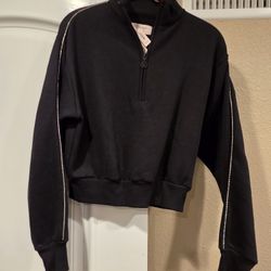 Sweatshirt Victoria Secret with Rhinestones down Arms