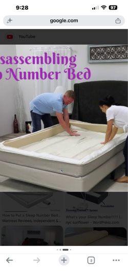 Queen sleep number bed and adjustable frame!