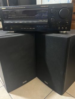 Surround Sound Receiver And Yamaha Speakers