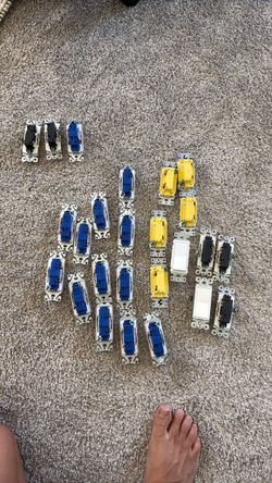 Lot of 15 amp Electrical Wall Switches