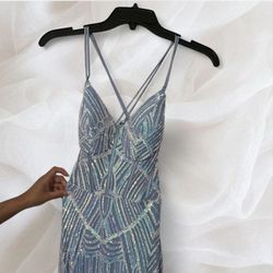 New Sparkly Blue Dress