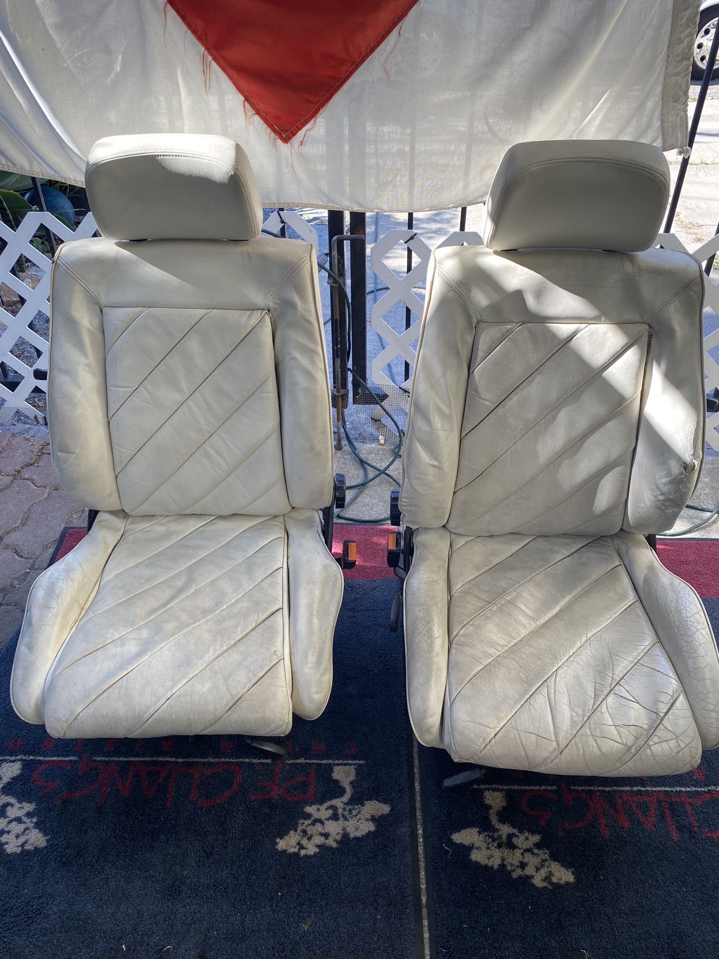 Volkswagen VW Cabriolet Leather Sport Seats Mk1 Rabbit Cabby Caddy