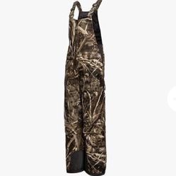 Kids Camo Insulated Snow Bib Overalls - XL