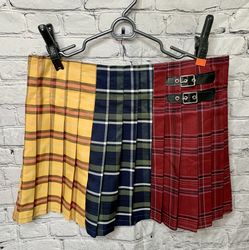SALE !  Nobo XXL Plaid Mini Skirt