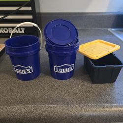 Lowes Mini Bucket 1 With Lid And Mini Tote
