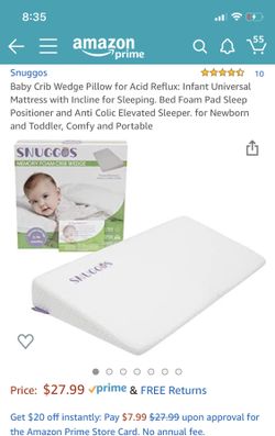 Baby crib wedge pillow