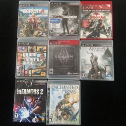 Sony PlayStation 3 PS3 Game Lot(8 Games)GTA FAR CRY INFAMOUS SKYRIM DEAD ISLAND+(Post Nintendo Era)