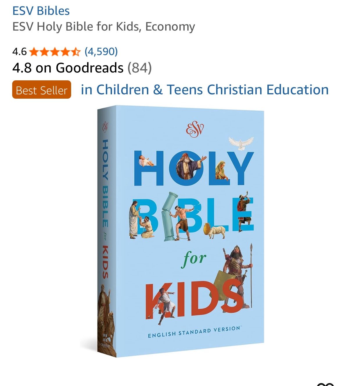 Brand New Unused Holy Bible For Kids