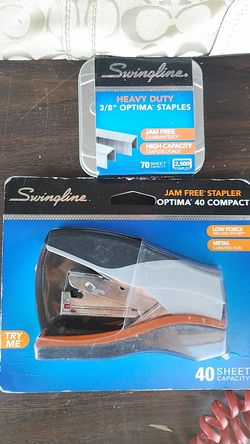 Stapler and staples
