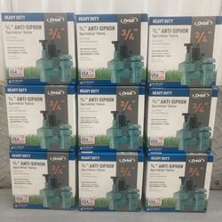 Orbit 3/4” Anti Siphon Valves.  Brand New.  See Photos.  Buy 2 Or  More And Save $13 Each.
