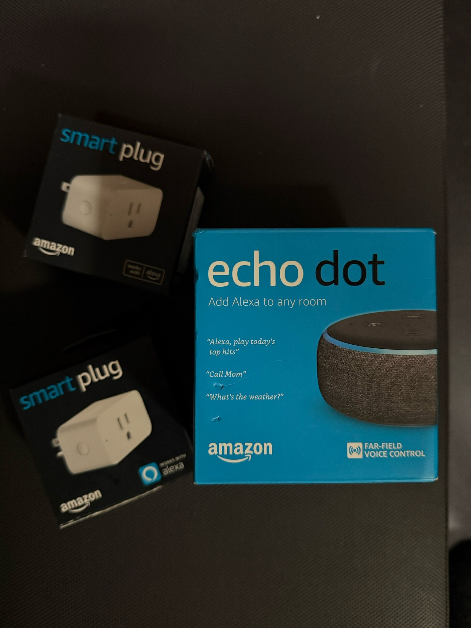 Amazon Dot + (2) Echos
