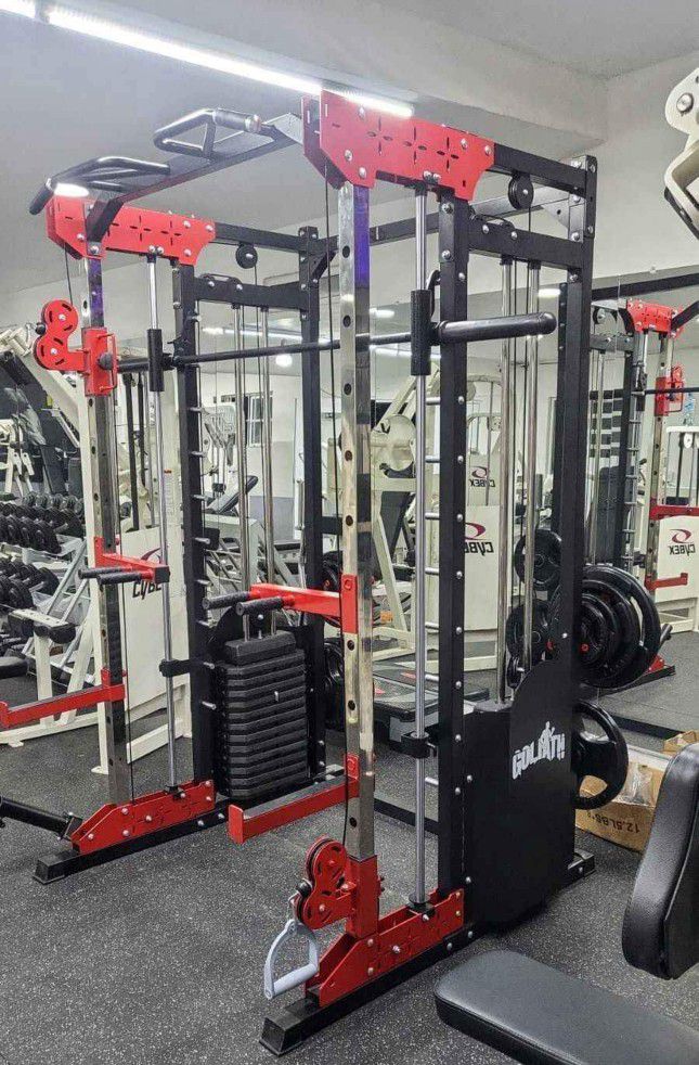 Smith Machine , Squat Rack , Leg Press , Leg Curl Add Weight Bench Adjustable Bench Olympic Barbell For Your Weights 