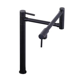 Deck Mounted Pot Filler with Double Handle in Oil Rubbed Bronze